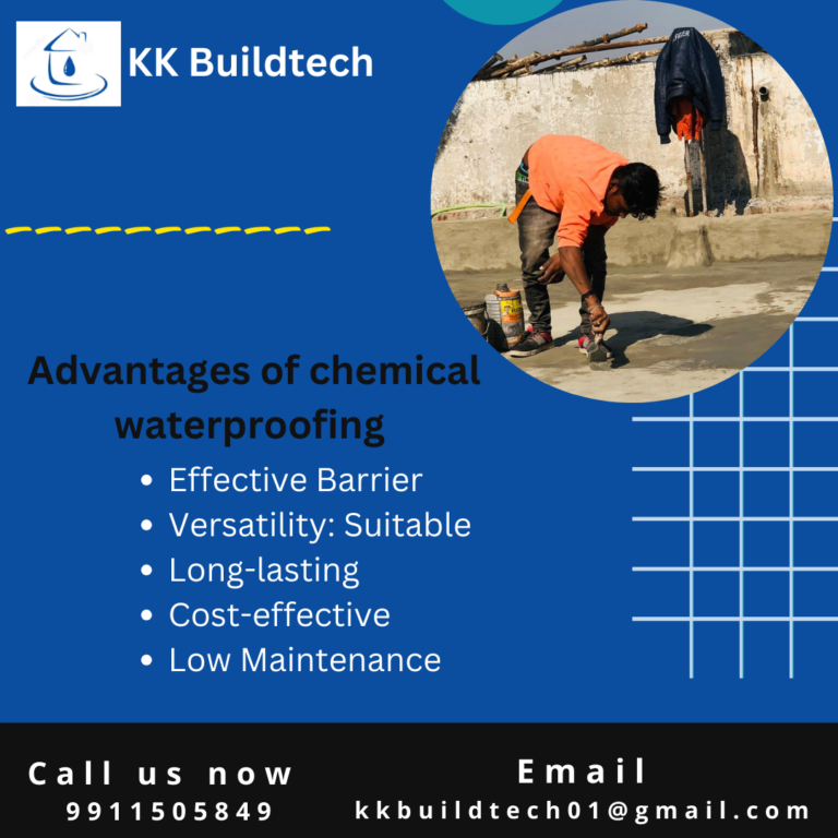 advantages of chemical waterproofing