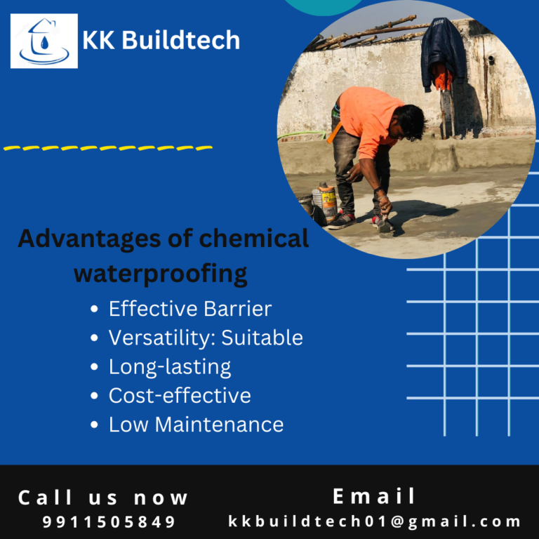 Advantages of chemical waterproofing